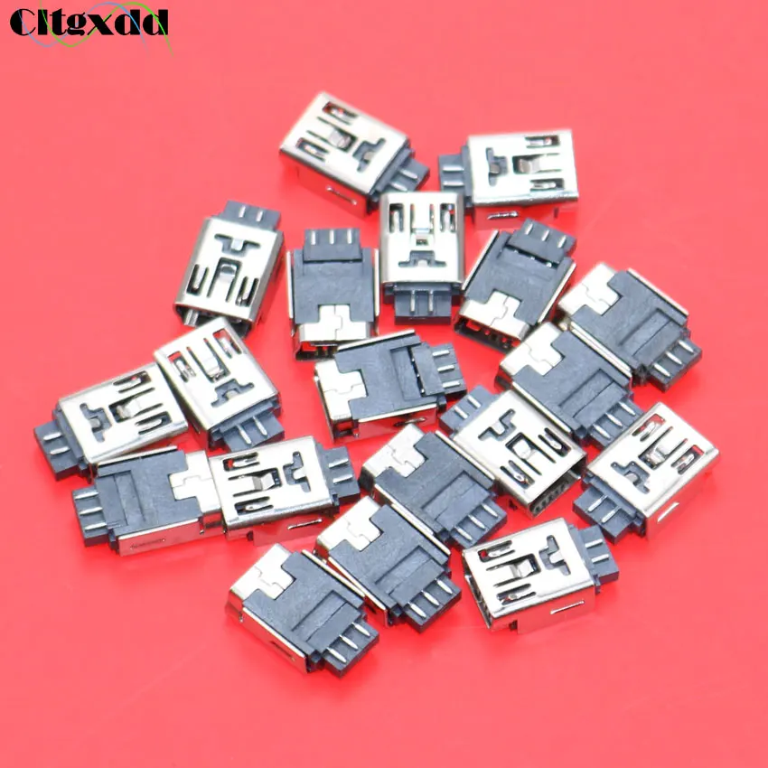 Cltgxdd 1 ~ 100 шт 5pin мини usb разъем V3 провода для MP3 MP4 GPS и т. Д. 180 Степень погружения |
