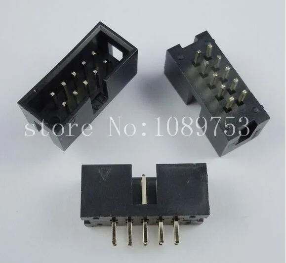

50pcs IDC Box header DC3 DC3-10P 2x5 10 pins 10P 2.54mm Pitch