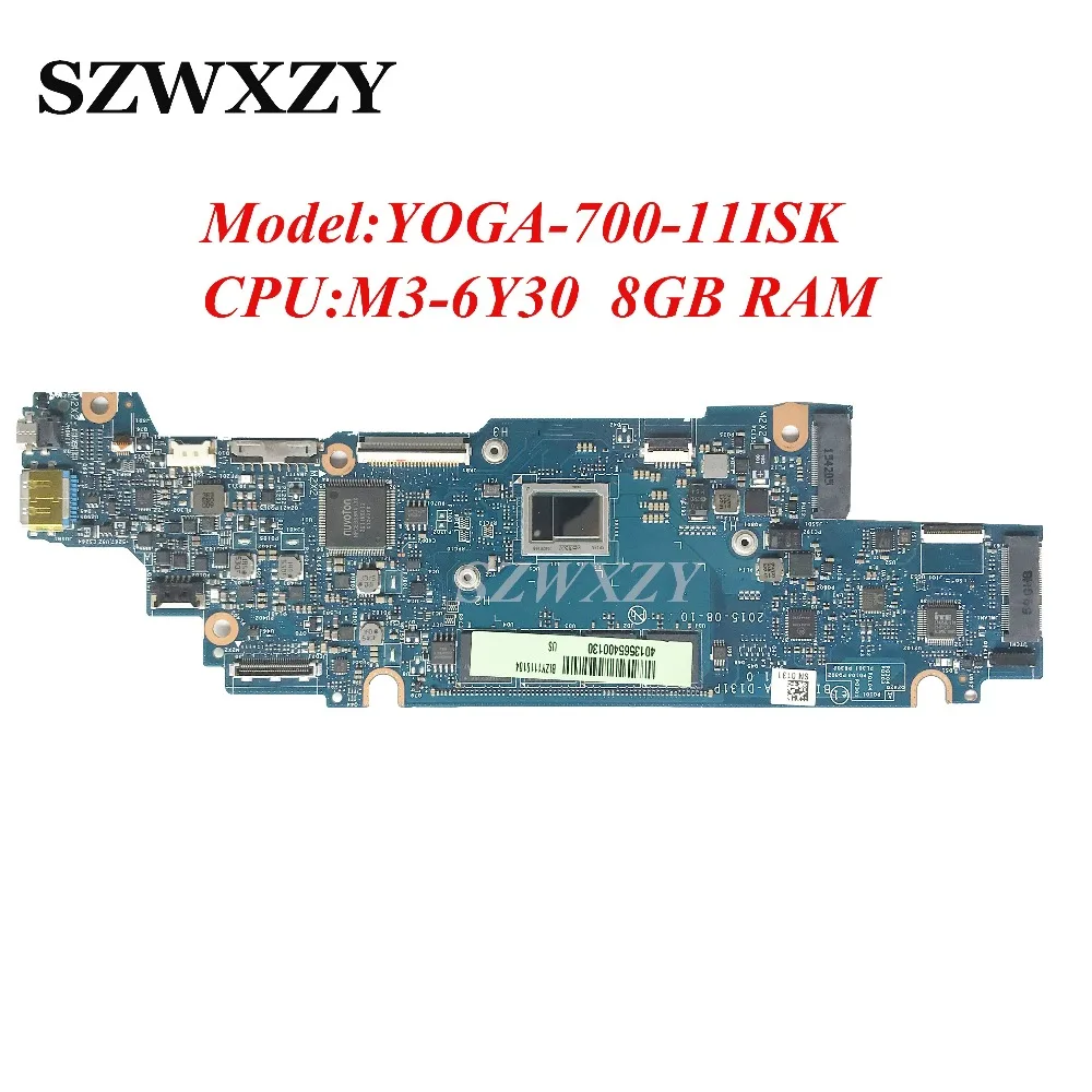 

5B20K57020 For Lenovo YOGA-700-11ISK Laptop Motherboard With M3-6Y30 CPU 8GB RAM LA-D131P Full Tested Free Shipping