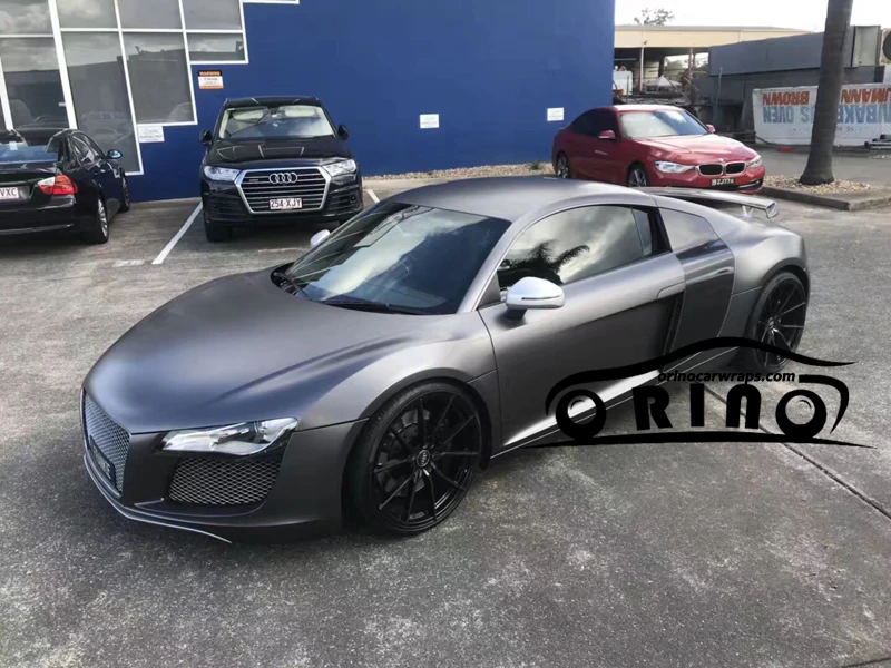 Dark Grey Metallic Satin Vinyl Film-7