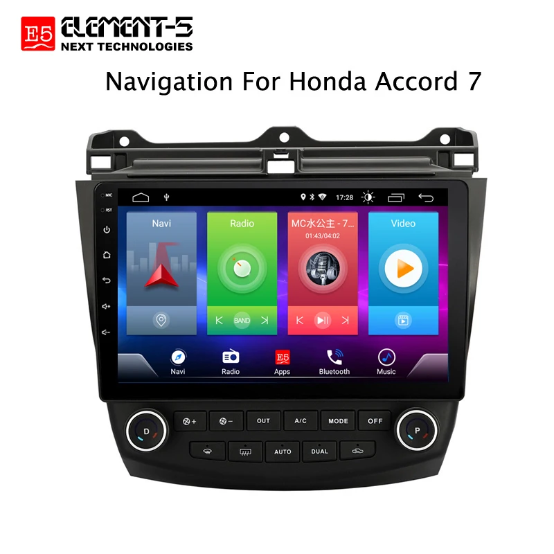 Sale Car Android 8.1 Multimedia Player for Honda Accord 7 2003-2007 GPS Navigation Device bluetooth steering wheel control support 2