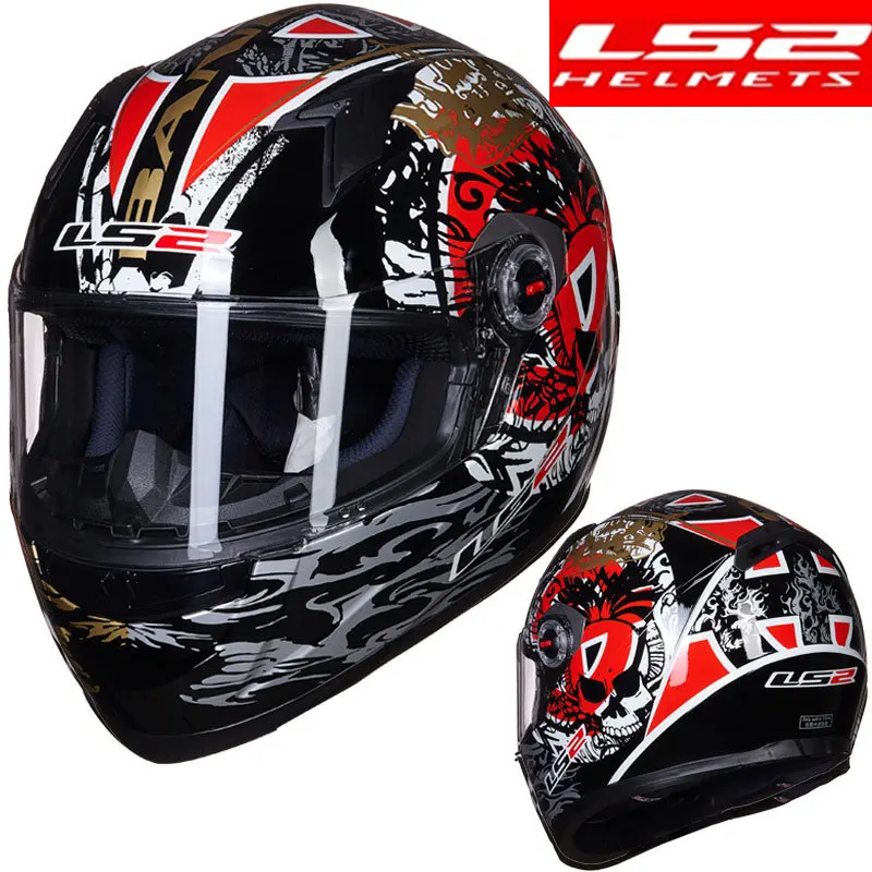 LS2 FF358 Полнолицевой мотоциклетный шлем rcycle moto rbike Racing Casco moto шлем capacetes ls2 capacete de moto cicleta - Цвет: 42