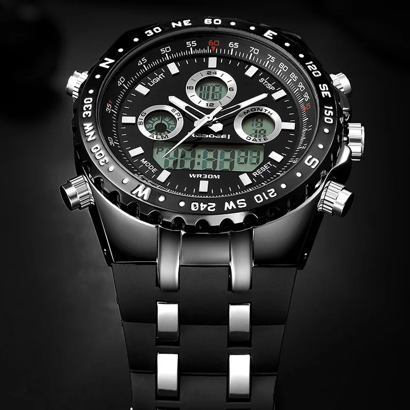 Men's Watches Top Brand Luxury Waterproof Led Digital Quartz Watch Men Sport Wrist Watch Waterproof Clock Male Relojes READEEL 