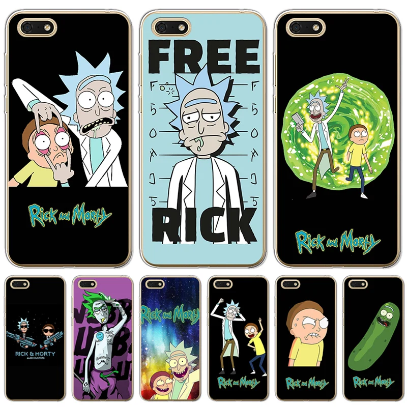 

Rick And Morty Phone Case Cover For Huawei Honor 10 Lite Nova 2 Plus 3 3i Y5 II Y6 Y3 2017 Y5 Prime 2018 Y6 Luxury funda shell