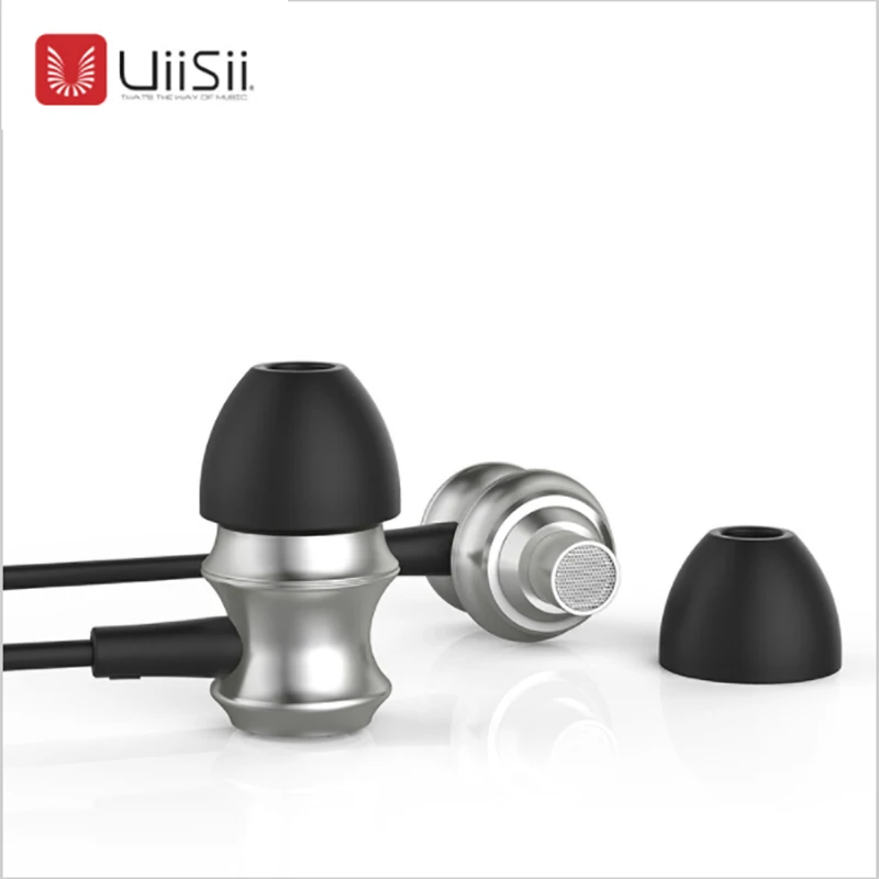 

Original UiiSii US60 Bamboo Metal In-ear Noise reduction Earphone Stereo HIFI DJ music fashion Headset with mic for Mobile Phone