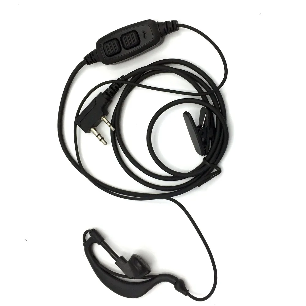 BAOFENG uv-82 accessories original dual PTT headset earpiece with mic for UV 82 UV82L UV-89 2-way radio