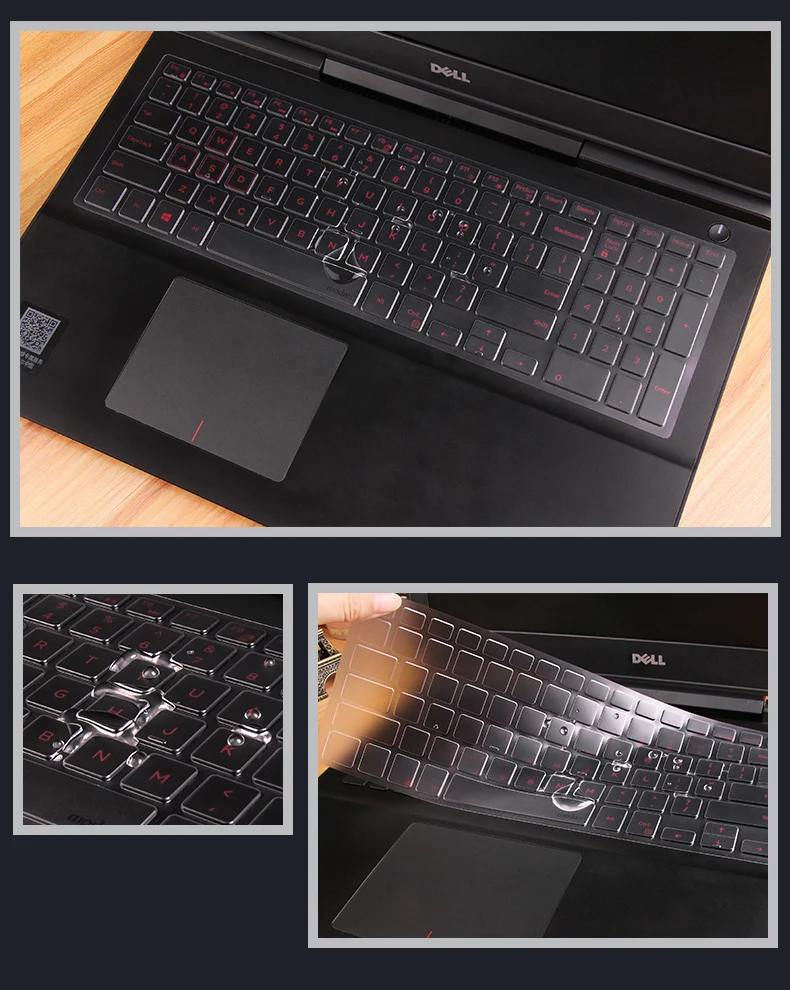 15.6 Inch Tpu Ultra Thin Keyboard Cover Protector Skin For Dell