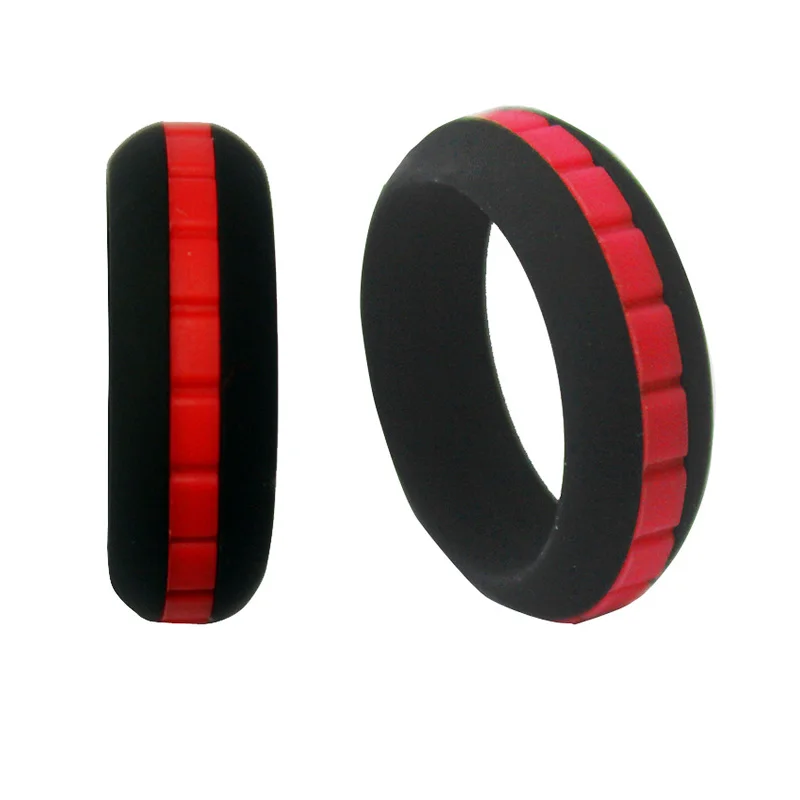 1pc 8mm Silicone Rings for Men Wedding Bands Rubber Finger Rings Womens
