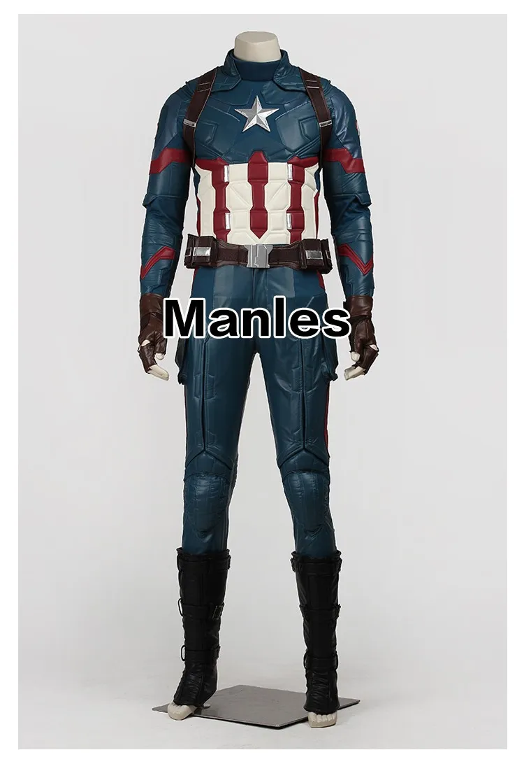Костюм Капитана Америки 3, костюм Стива Роджерса, косплей супергероя, Хэллоуин, для взрослых, мужские кожаные аксессуары, пояс, перчатки, шлем