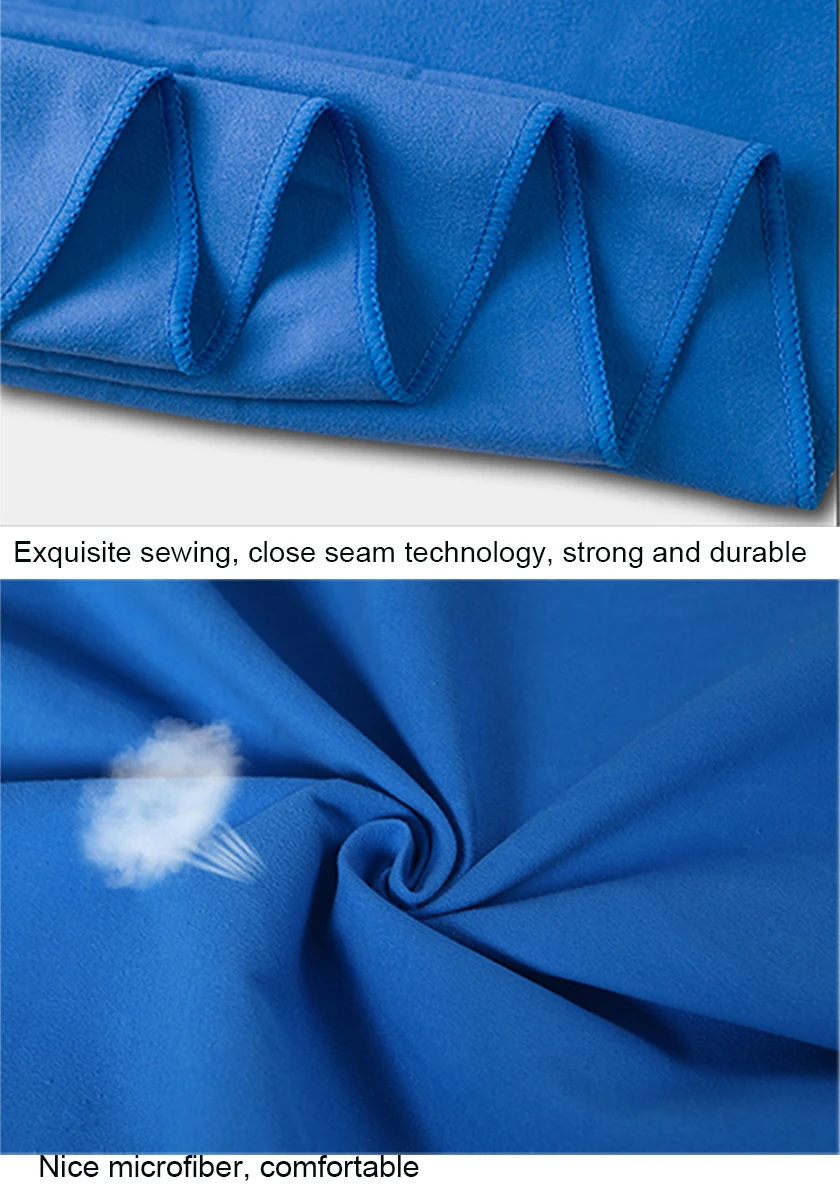 2PCS Larger Size Microfiber travel Sport towel Set soft quick dry Beach towels With Bag for Gym Swimming yoga travel Supplies