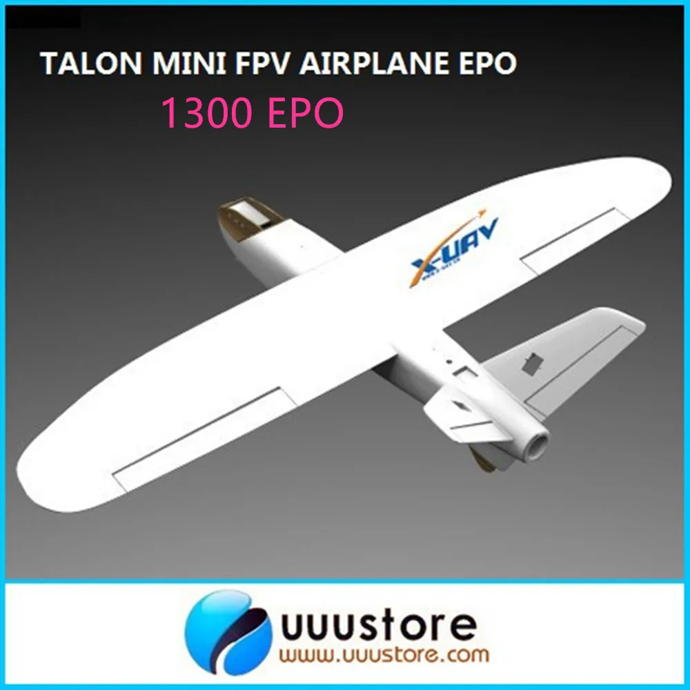 X-uavมินิกรงเล็บEPO 1300มิลลิเมตรนกV-หางUAVสีขาวอากาศFPVวิทยุรุ่นRCระยะไกลควบคุมfpv