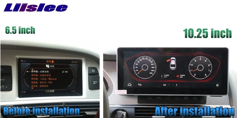 Liislee Car Multimedia Player NAVI For Audi A6 A6L 2005~2011 Original Car System 10.25 inch Radio Stereo GPS Screen Navigation 2