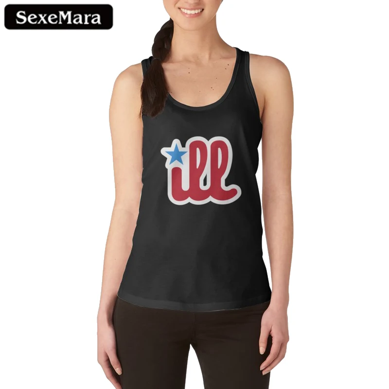 

SexeMaraTank Tops IEE Letter Printed Sexy U-Neck Femme Tank Tops For Women Causal Tees Loose Funny Top Camis Sleeveless