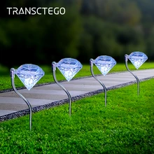 4 шт. Солнечный свет газон лампа Led питание от солнечной батареи свет Путь Открытый водонепроницаемый для сада пейзаж путь сад солнечный светильник