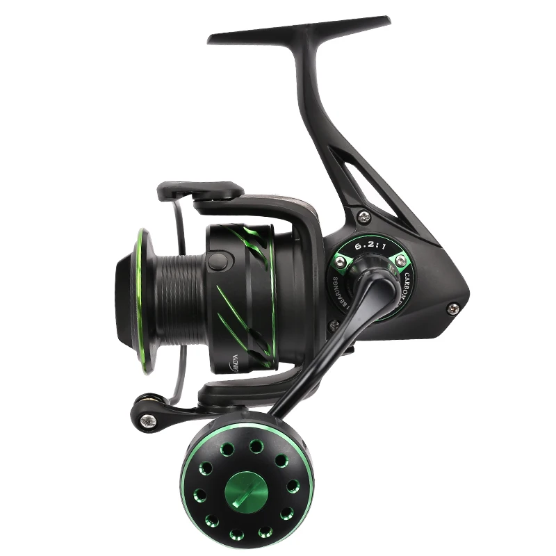 

TSURINOYA FLYING SHARK4000 5000 6.2:1 Gear 11+1BB 12Kg Max Drag Full Metal Body Spinning Reel For Saltwater