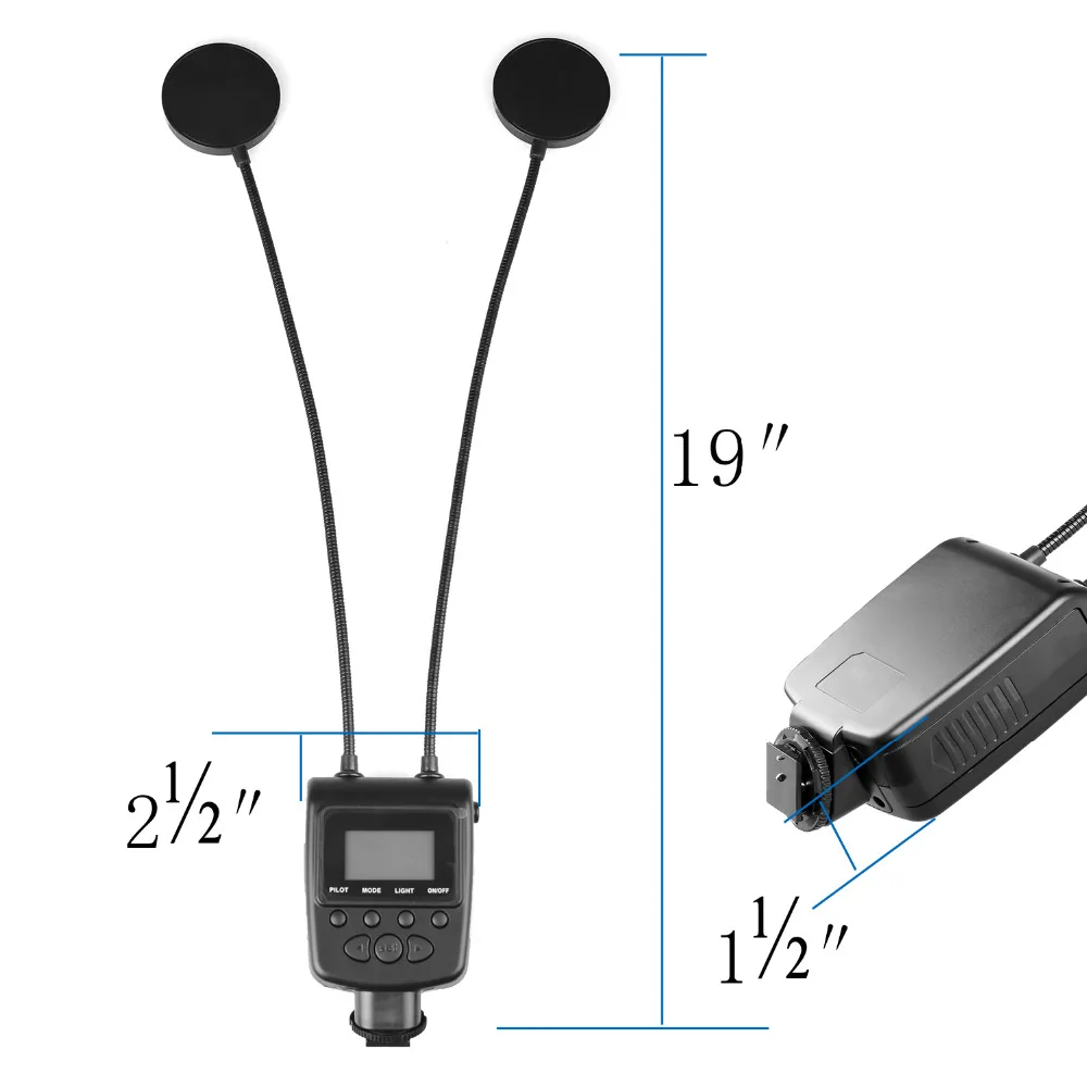 Spash ML-2D светодиодный светильник вспышки Speedlite металлический шланг Регулируемая камера вспышка для Canon Nikon Panasonic Olympus sony Fujifilm Pentax