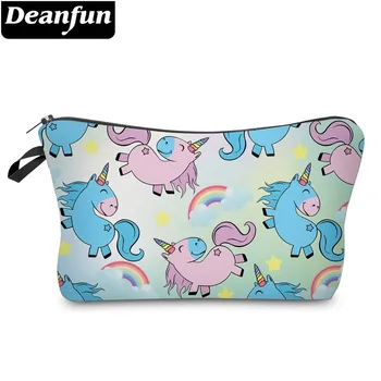 

Deanfun Unicorn Cosmetic Bag Waterproof Printing Adorable Rainbow Cosmetics Bag Customize Color for Travel 51484