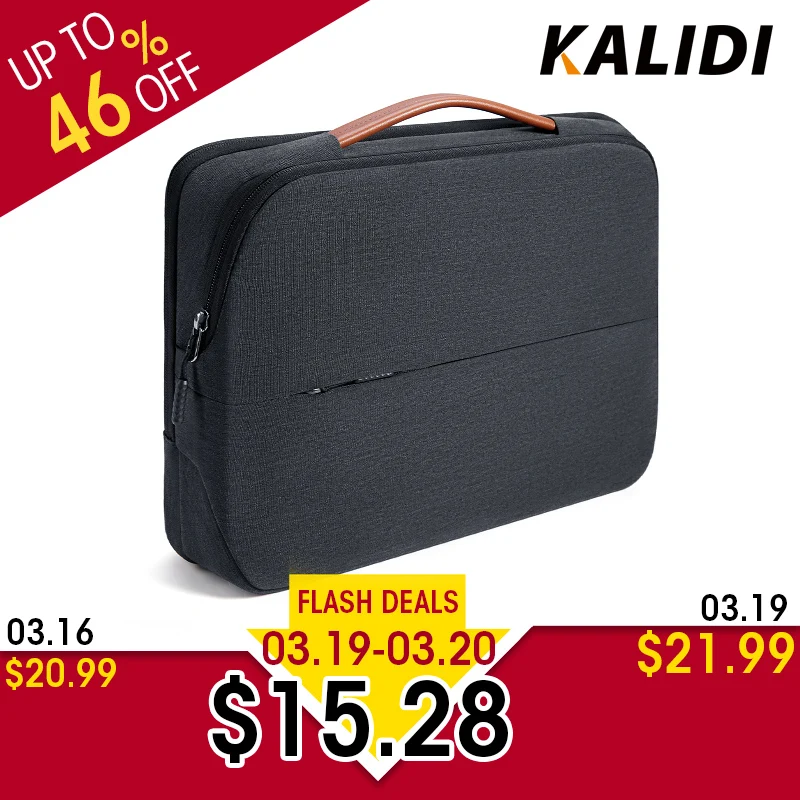 KALIDI Laptop Bag 11 12 13.3 14 15.6 Inch Waterproof Notebook Bag 15 Inch For Macbook Air Pro 11 13 15 Laptop Sleeve Women Men