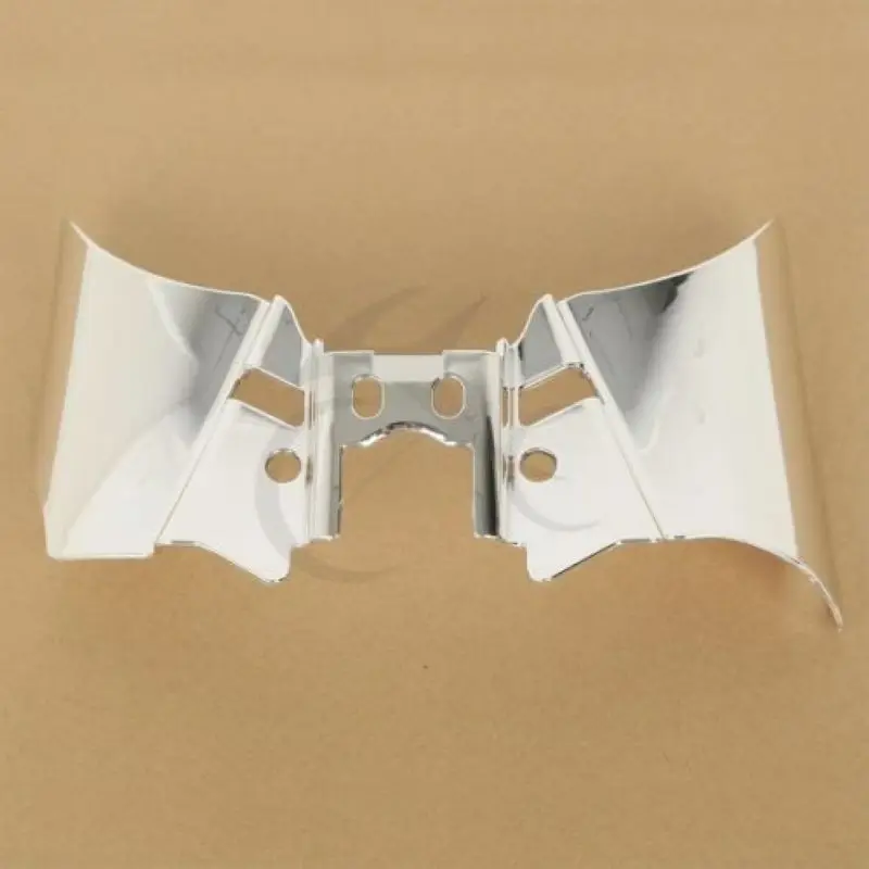 

Chrome Saddle Shield Heat Deflector Fit For Harley Dyna FXD FXDWG 1999-2017 2016 14 13
