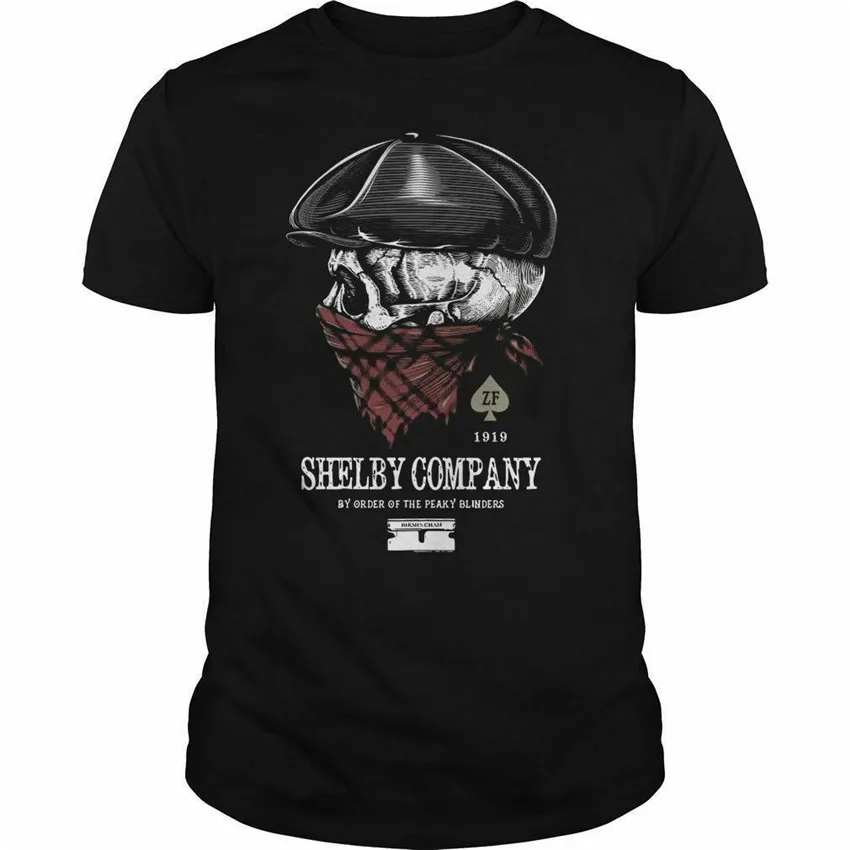 Shelby Company By Order Of The Peaky Blinders Thomas Black T-Shirt S-6XL Gyms Fitness Tee Shirt |