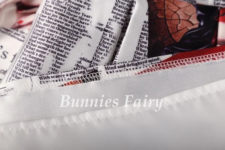 BunniesFairy, осень, 50 s, 60 s, Ретро стиль, для девушек, газетный принт, высокая талия, плиссированная, расклешенная юбка миди, Saia Longa Plissada