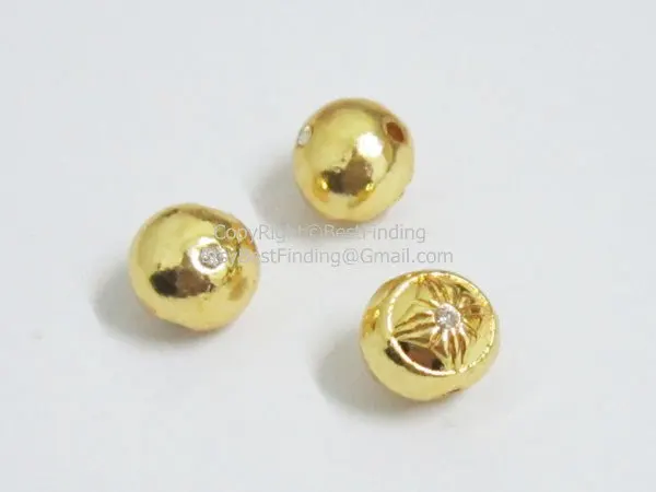 

Color-Keeping Gold alloy beads crystal 10mm gold metal beads Good quality