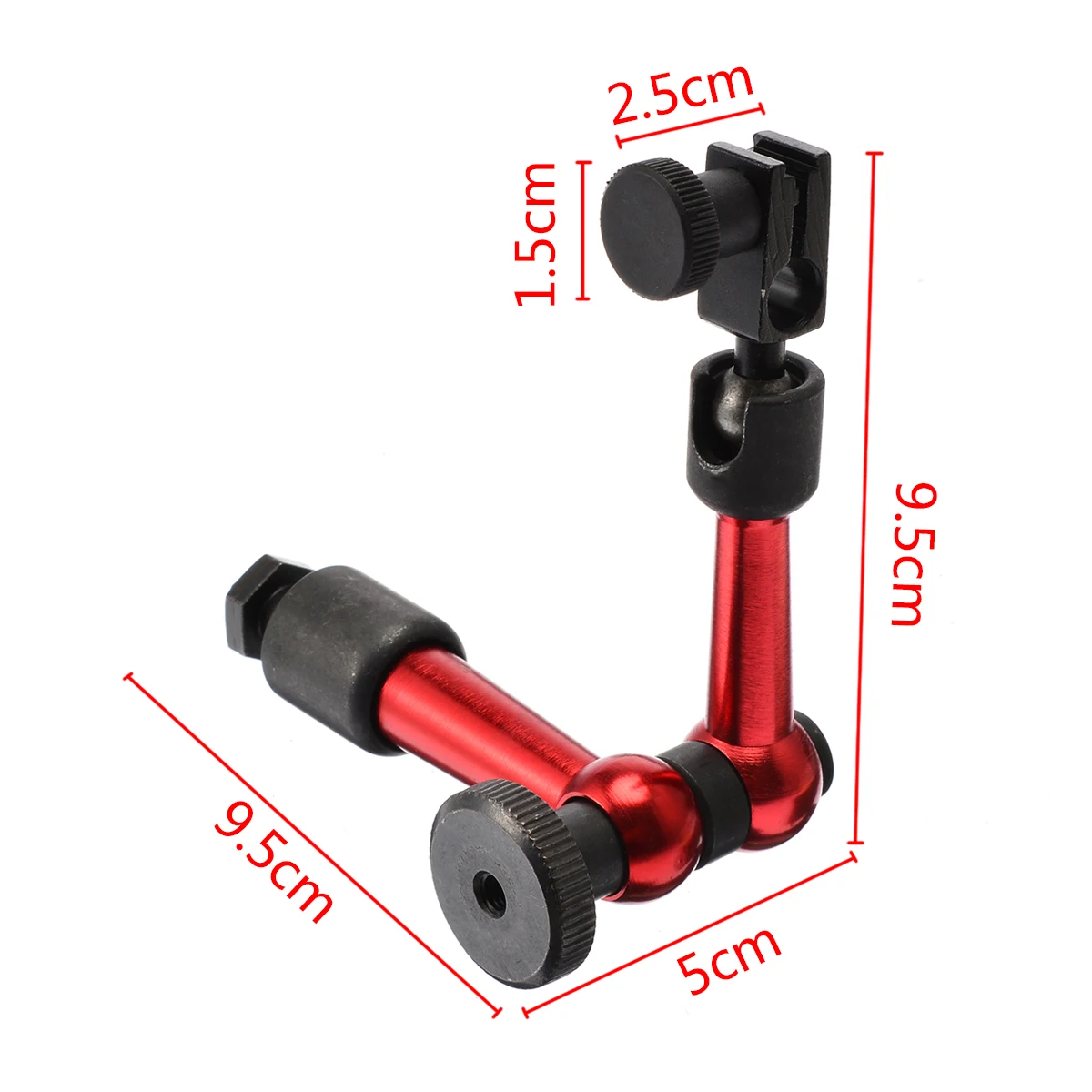 Adjustable Magnetic Metal Arm Holder Stand Correction Gauge Universal Flexible Alloy Indicator Holder Clamp Arm Tool