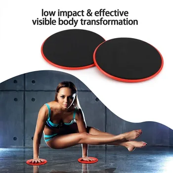 WorthWhile 1 Set Gym Fitness Core Sliders Gear On Carpet Hardwood Floors Home Abdominal Exercise Equipment Workout Accessories 5