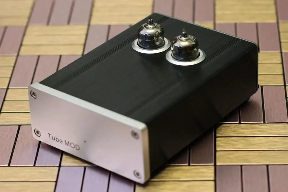 Advanced version of AC power supply TUBE MOD MM head phono preamplifier amplifier black glue 6J1 preamp | Электроника