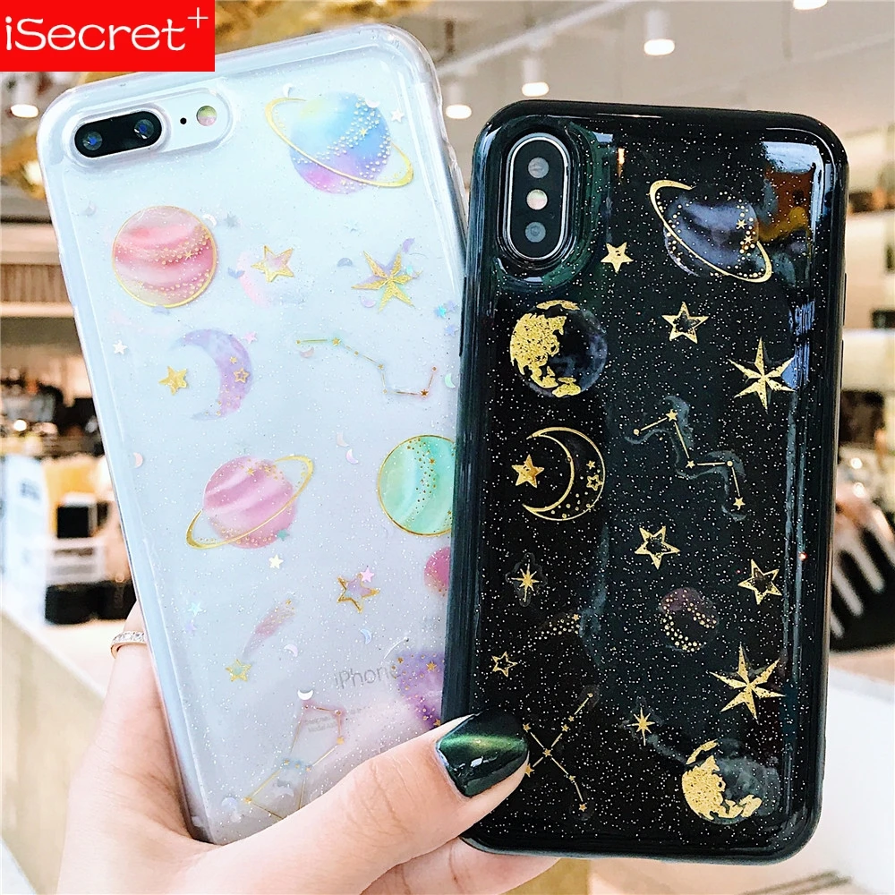 Новый Модный чехол для телефона с изображением планеты звездного неба iPhone 6S 6X7 8
