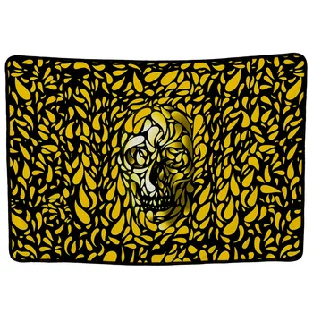 

EHOMEBUY 3D Blanket Skull Print Blankets Travel Home Bed Decoration Chunky Blankets For Adults Soft Blanket Rock Style Hip Hip