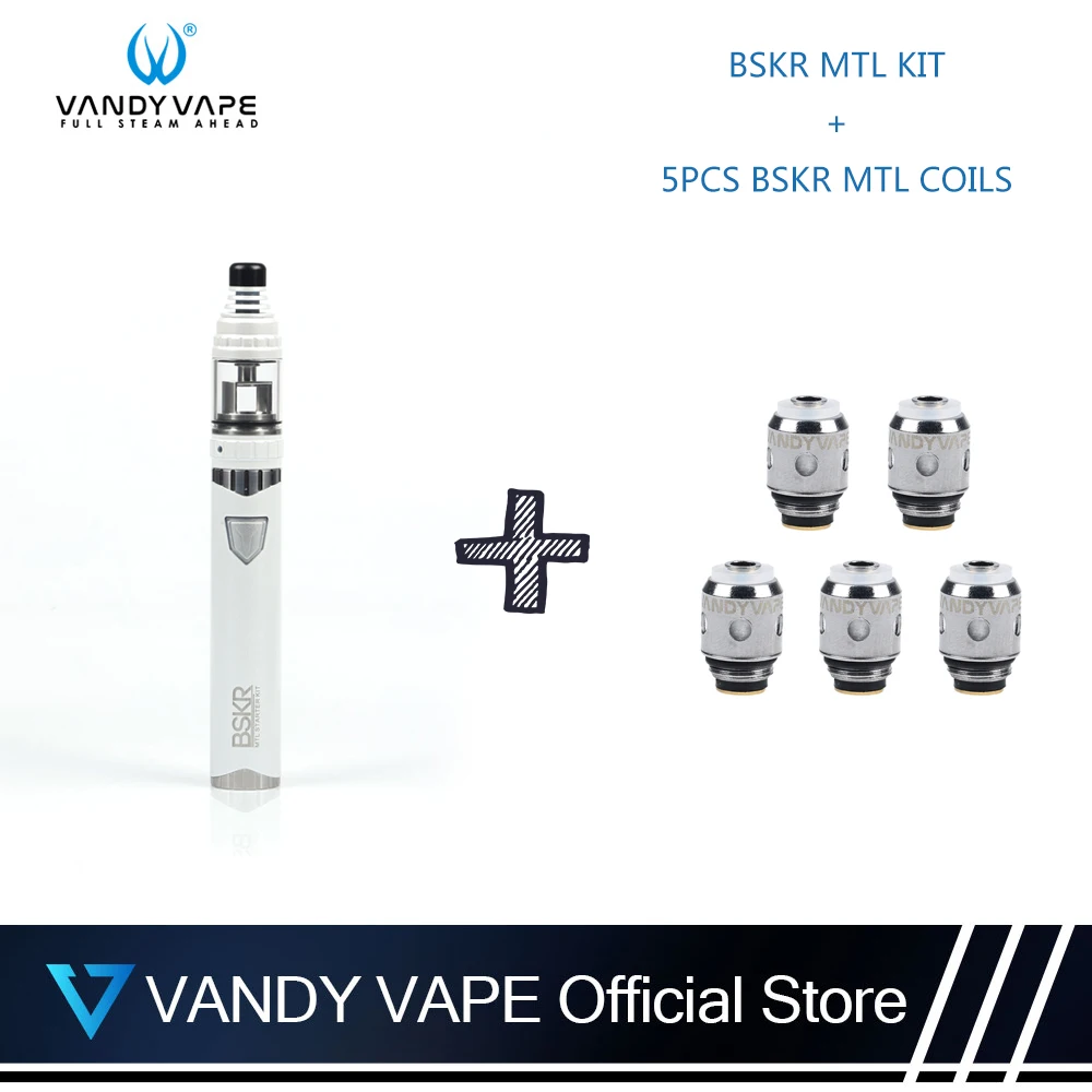 Оригинальный Vandyvape BSKR комплект MTL с 5 шт. катушки 1 8 или Ом 2 мл Berserker Танк subtank 1100 мАч