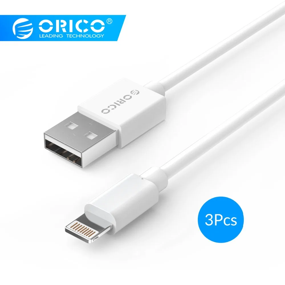 

ORICO LTG 2A Lighting Cable 1M Lighting to USB Cable Data and Charging Cable Charger Adapter for iPhone 6 7 8 Mobile Phone