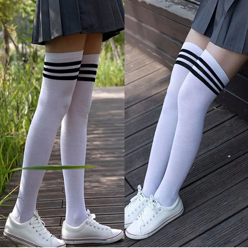 Women Fashion Long Socks stripeWarm Long sexy Socks Korean Style Overknee Thigh High Socks 2019 Women Fashion Long Socks stripeWarm Long sexy Socks Korean Style Overknee Thigh High Socks 2019