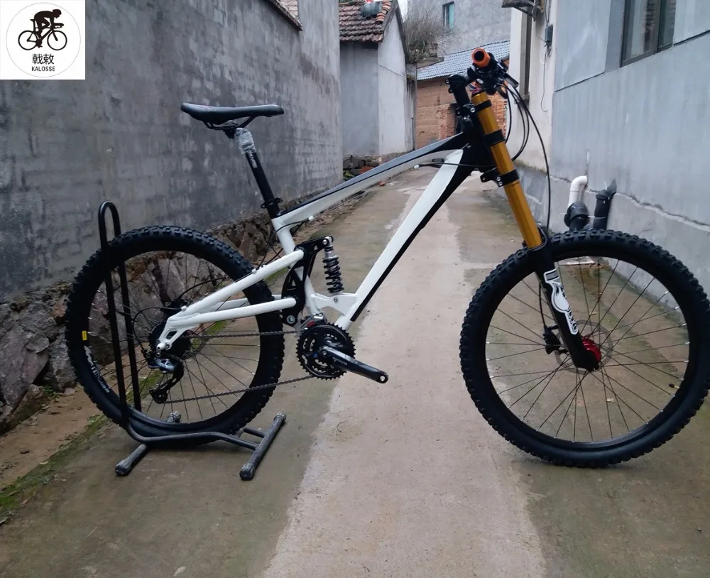 Discount Kalosse M610  Hydraulic   Soft-tail  frame  mountain bike  AM/FR  26*2.35   Downhill bicycle   30  speed  26er  DH bike 0