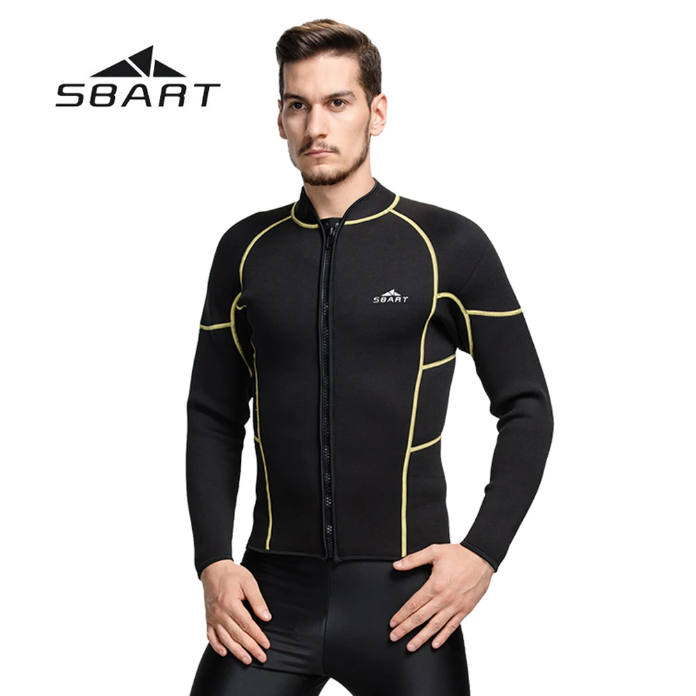 SBART Spearfishing الغوص طفح الحرس ملابس الرجال السباحة الغوص بذلة ركوب الأمواج طائرة ورقية تصفح سترة 3 مللي متر النيوبرين