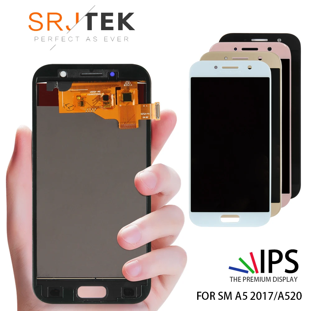 

For Samsung Galaxy A5 2017 LCD A520 A520F LCD Display and Touch Screen Frame 5.0 inch Assembly Repair Parts With Tools
