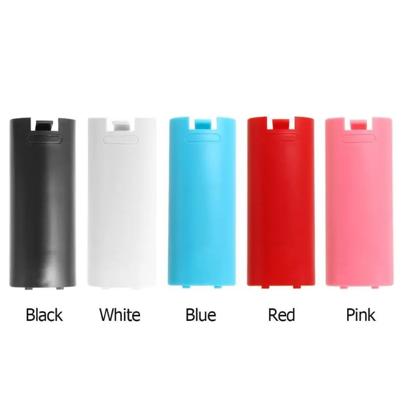 For Nintendo Wii White/Black/Blue/Red/Pink Battery Cover Case Back for Nintendo Wii Remote Controller Hot 