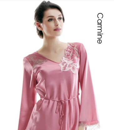 Plus size Vrouwen Sexy Zijde Nacht Rok met Mouwen Nachtkleding Dames Zijde Nachthemden Zomer Nachthemd Elegante sexy ondergoed Plus size Vrouwen Sexy Zijde Nacht Rok met Mouwen Nachtkleding Dames Zijde Nachthemden Zomer Nachthemd Elegante sexy ondergoed