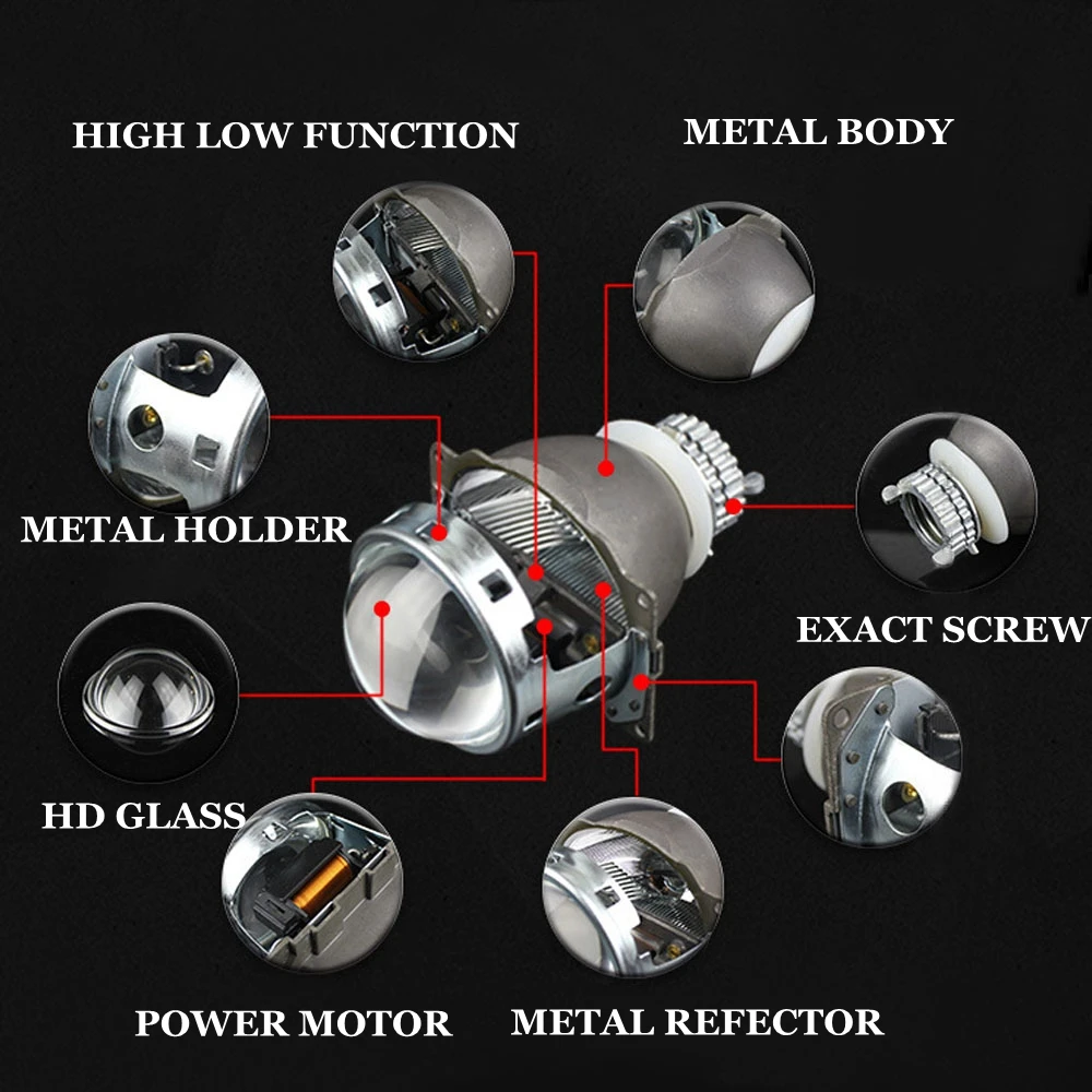 3 дюймовые линзы проектора bi xenon со светодиодами, дневные ходовые кожухи, маска, белые ангельские глазки, набор для сборки автомобиля, hid, Модифицированная