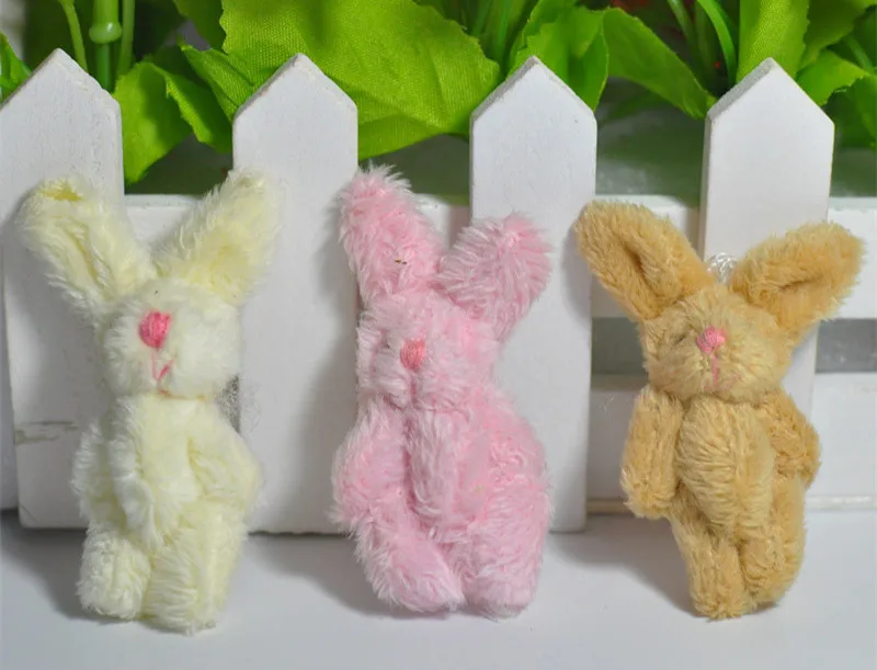 Lovely Mini Joint Rabbit Plush Toys Bunny Rabbits Plush Dolls Wedding