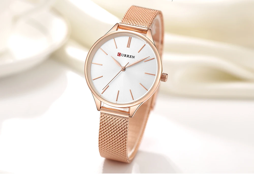 CURREN Top Brand Women Watches Dial Ladies Japanese Luxury Quartz Wristwatch Waterproof Full Steel Girl Clock Gift Reloj Mujer