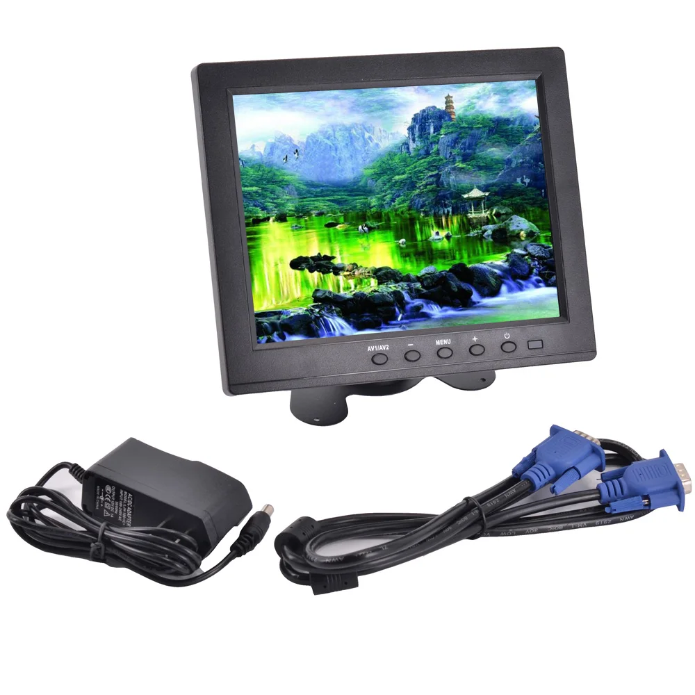 HD 8'' inch LCD 800*600 Resolution Screen Car Monitor VGA AV Digital Display For Camera + Remote Control HD 8'' inch LCD 800*600 Resolution Screen Car Monitor VGA AV Digital Display For Camera + Remote Control