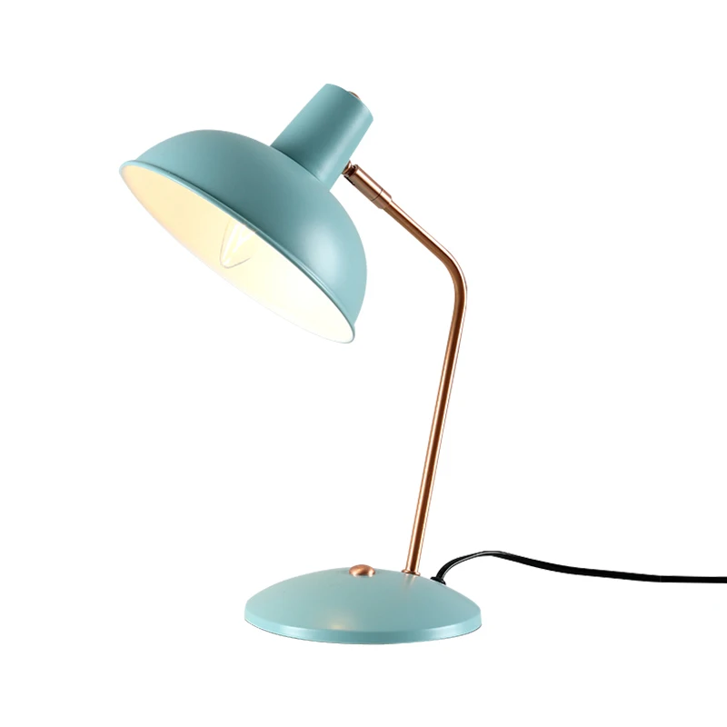 

art lamps Nordic pink green E14 table lamps children's eye Book lamp simple office bedroom study reading desk lights ZA915134