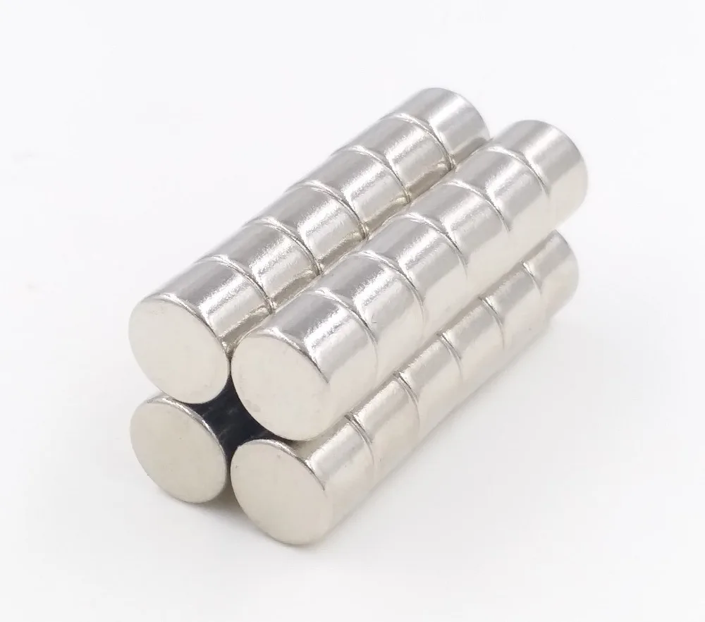 

10pcs 8 x 6 mm Super Strong Rare Earth Neodymium Magnets N35 8*6 mm Round Permanent Craft Fridge Magnet