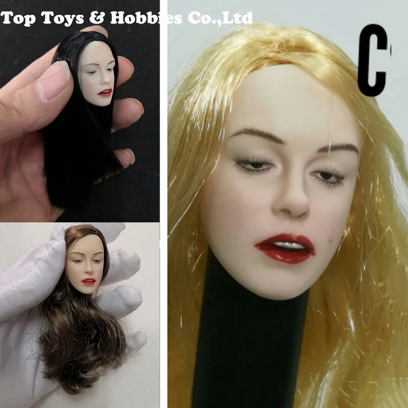 

fan 1/6 Scale 1/6 Scale Female Pale Golden Hair intoxicated Marilyn Monroe Beauty Head Sculpt Fit For 12" PH Female Figure Body