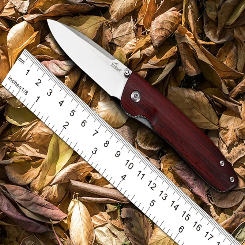 Складной нож Enlan M028 8Cr13MoV G10 карманный тактический Клинок с деревянной ручкой для