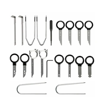

20 Pcs Car Radio Door Panel Removal Install Key Vehicle Stereo Head Unit Audio Keys Navigation Dash Trim Install Key Tools Kit