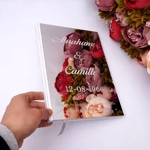 Пользовательская Свадебная Подпись Гостевая книга Персонализированная зеркальная Обложка пустые белые пустые страницы книга свадебный подарок декор Вечерние Пользовательская Свадебная Подпись Гостевая книга Персонализированная зеркальная Обложка пустые белые пустые страницы книга свадебный подарок декор Вечерние