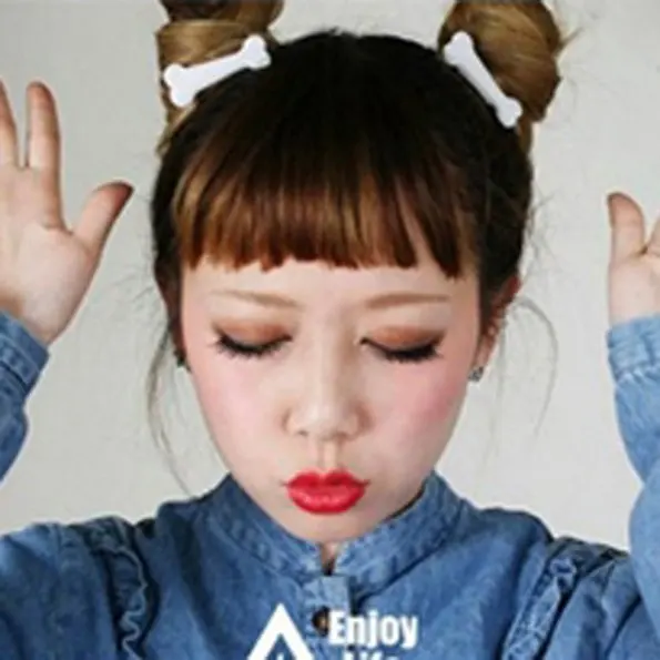 bow hair clip 1 Pair Colorful Fashion Lovely Women Gril Headwear Barrettes Hair Band Accessories Vivid Dog Bone Hair Clips Side Hairpin alice headband